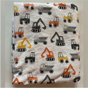 Pottery Barn Kids Construction Sheet Parker Vehicles Flat Pbk Bedding Size Full